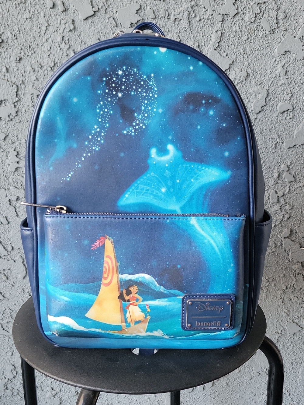 Loungefly Disney Moana Celestial Ocean Mini Backpack - Navy Blue & Aqua